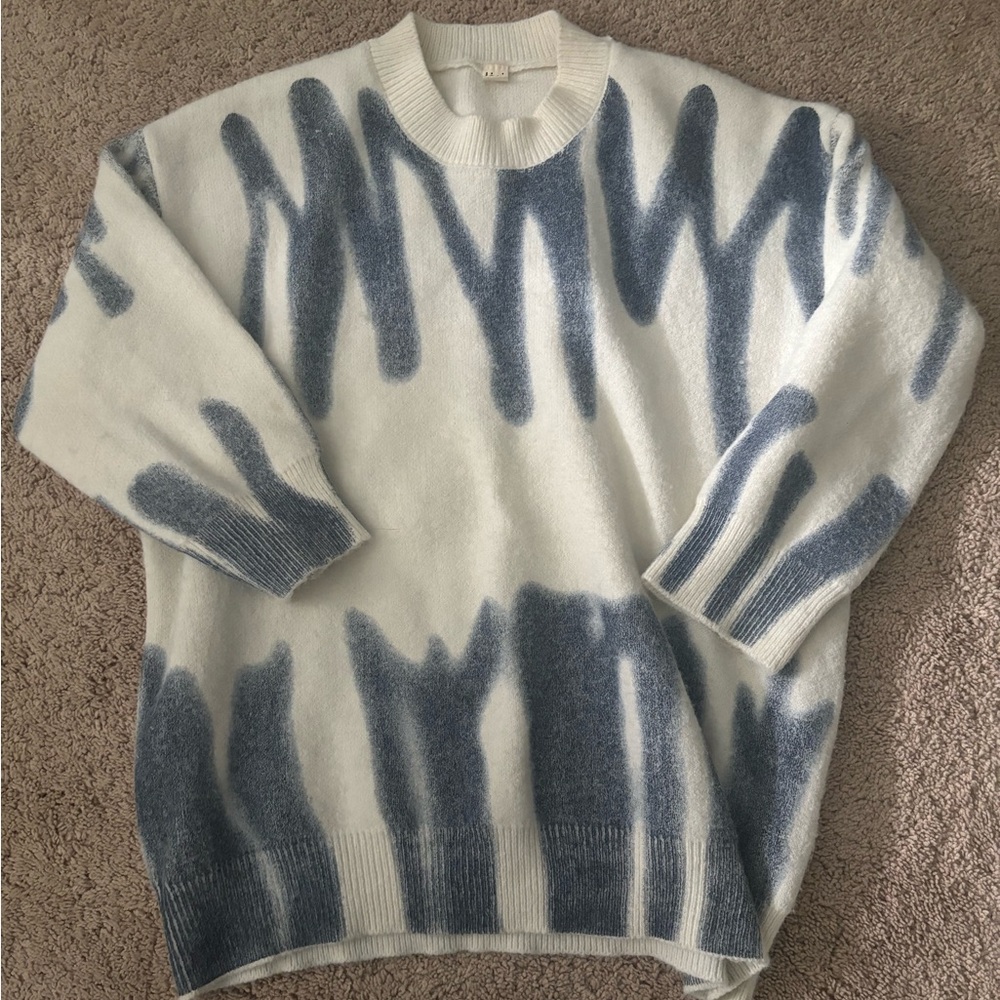 Kiwi & Co Navy Poplar Paint Spill Jumper